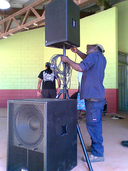 The local people soon had the system rocking