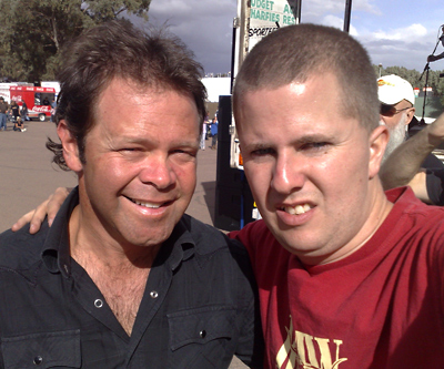 Aussie country star Troy Casser-Daily (left) and Alan Phillips