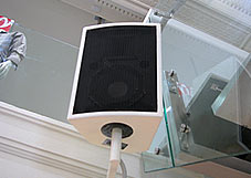 Quest HPI-8 loudspeakers powered by Quest QA2000 amplifiers