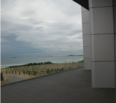 The sea view outside all the function rooms looks good at all times of the day and weathers