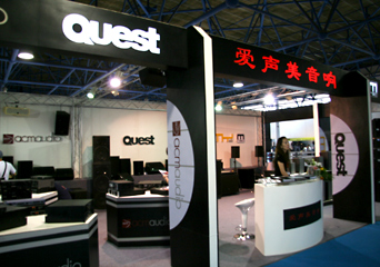 All smiles at the Quest stand